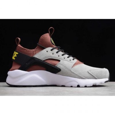 Nike Air Huarache Run Ultra Açık Gri / Koyu Kahverengi / Siyah Spor Ayakkabı Türkiye - Q5JJZGD3